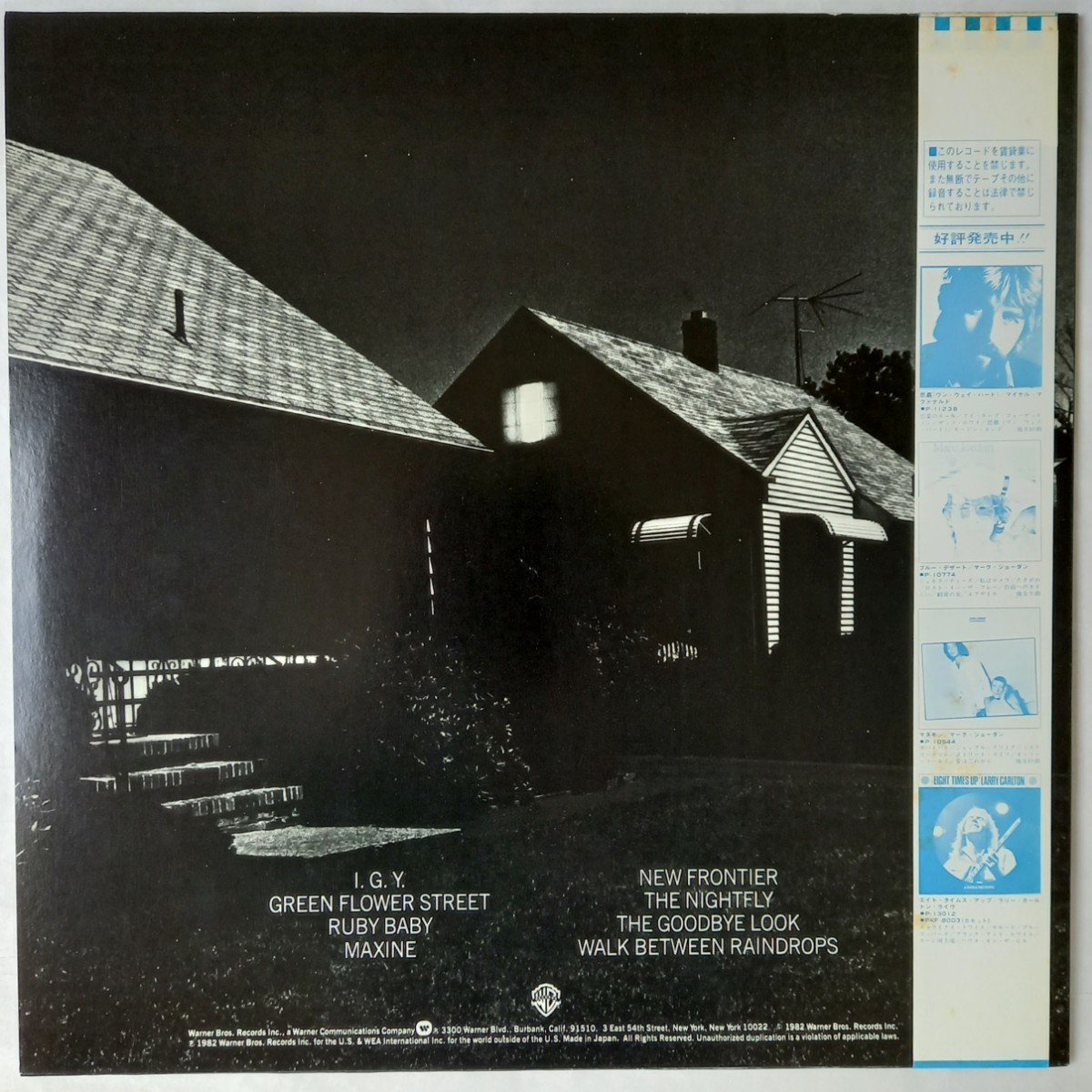 LP Donald Fagen - The Nightfly ドナルド・フェイゲン　ナイトフライ 国内盤 MASTERDISK RL 刻印_画像2