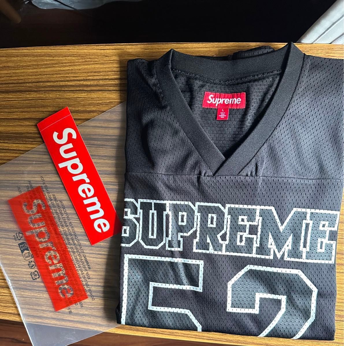 送料無料 シュプリーム supreme Spiderweb Football Jersey 黒L 送料無料 シュプリーム supreme Spiderweb Football Jersey 黒L