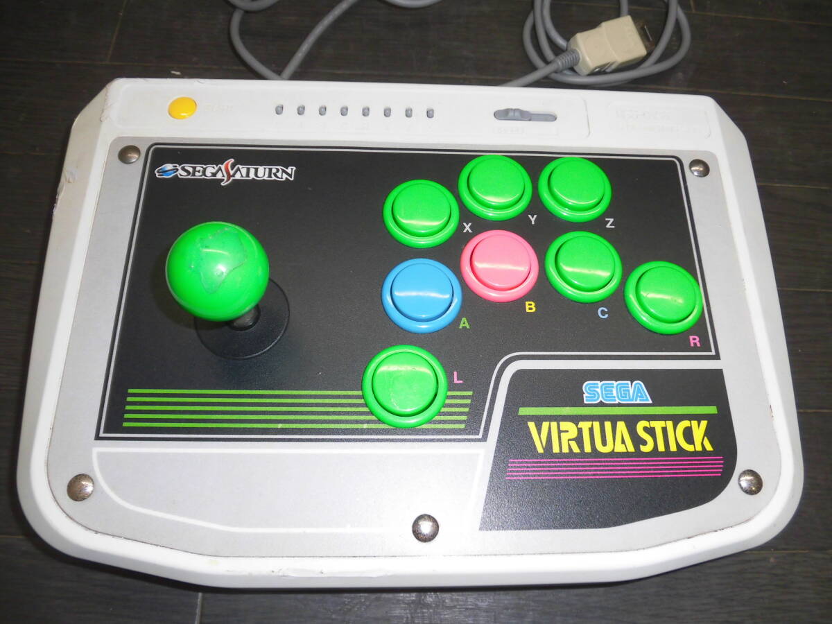 CC191 SEGA/セガ ★VIRTUA,STICK/コントローラー★HSS-0136★セガサターン バーチャスティック 格闘 シューティング ゲーム ★訳あり/80の画像2