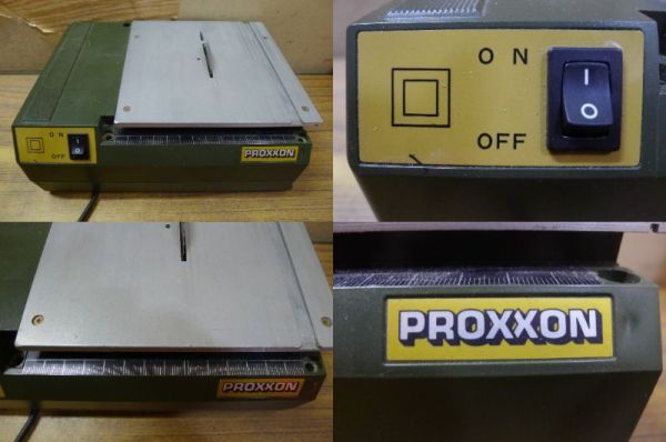 CC1003 キソパワーツール 電気丸鋸 PROXXON 木材,ベニヤ板,プラスチック板,プリント基板等の切断に サーキュラソウテーブル 卓上 動作OK/80_画像2