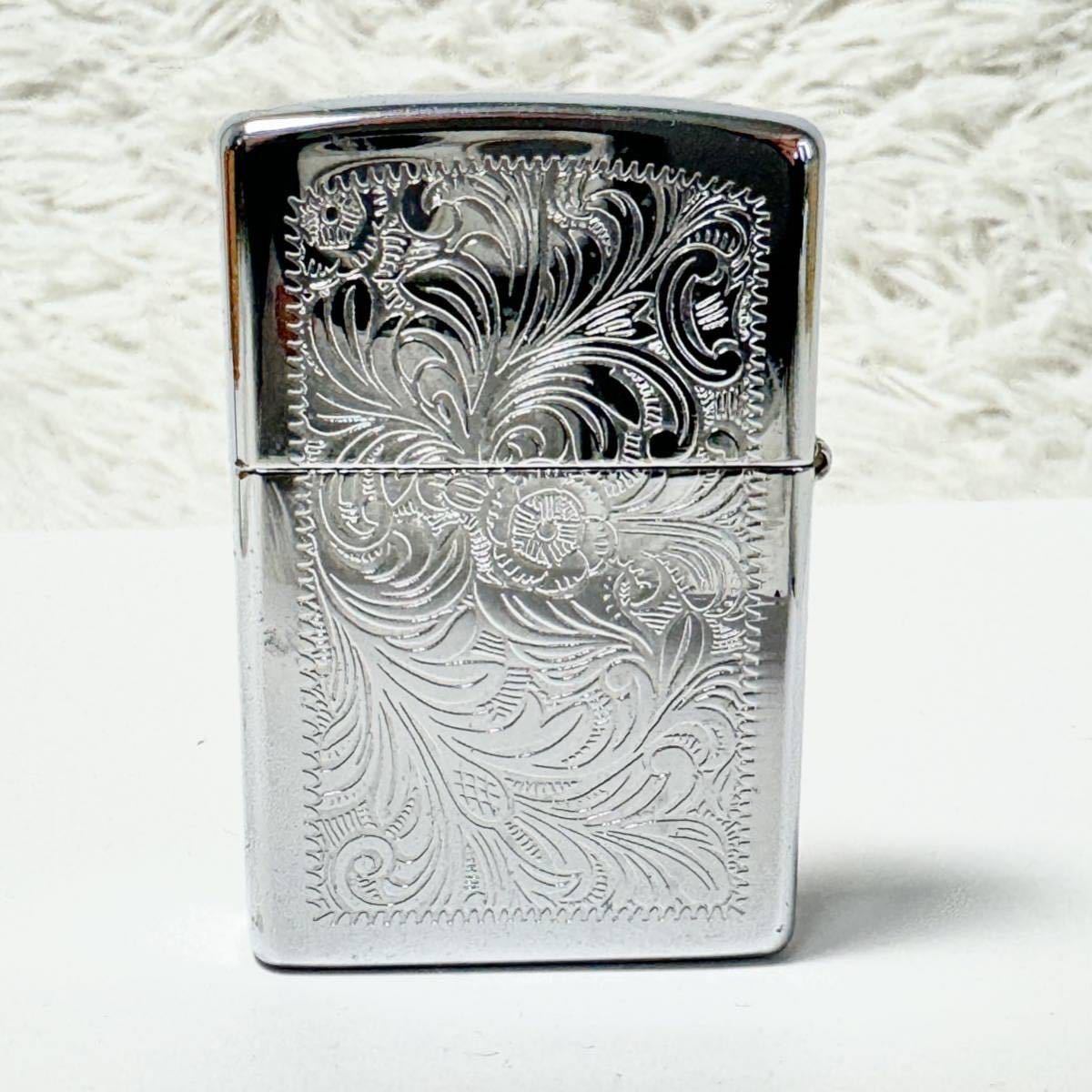 ZIPPO ジッポライター オイルライター ジッポー 喫煙具 煙草 ベネチアン アラベスク ネーム窓 火花確認済 231214282-6 F