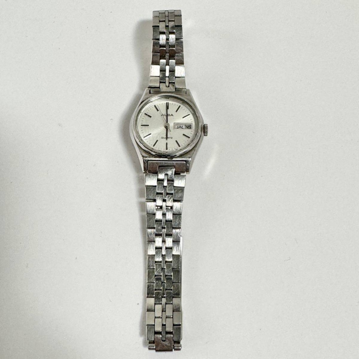 SEIKO セイコー ALBA アルバ デイデイト 腕時計 Y643-0040 動作未確認 F_画像1