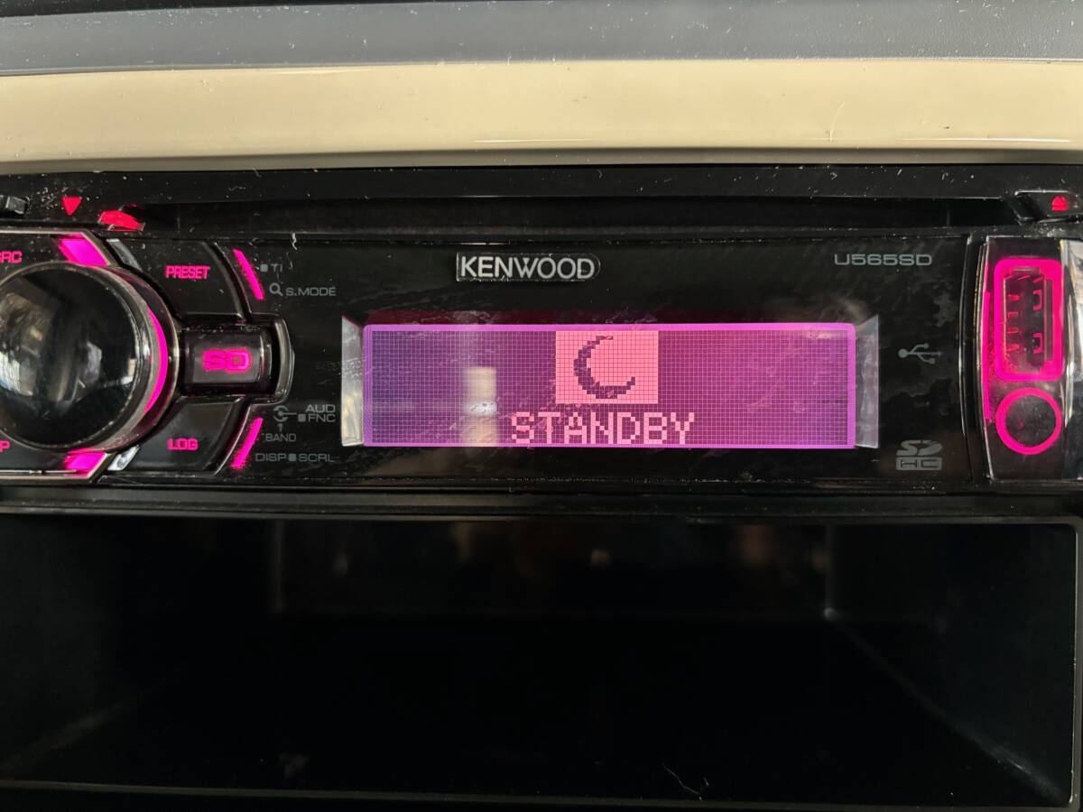 ●CDプレーヤー U565SD KENWOOD ケンウッド USB CDの画像2