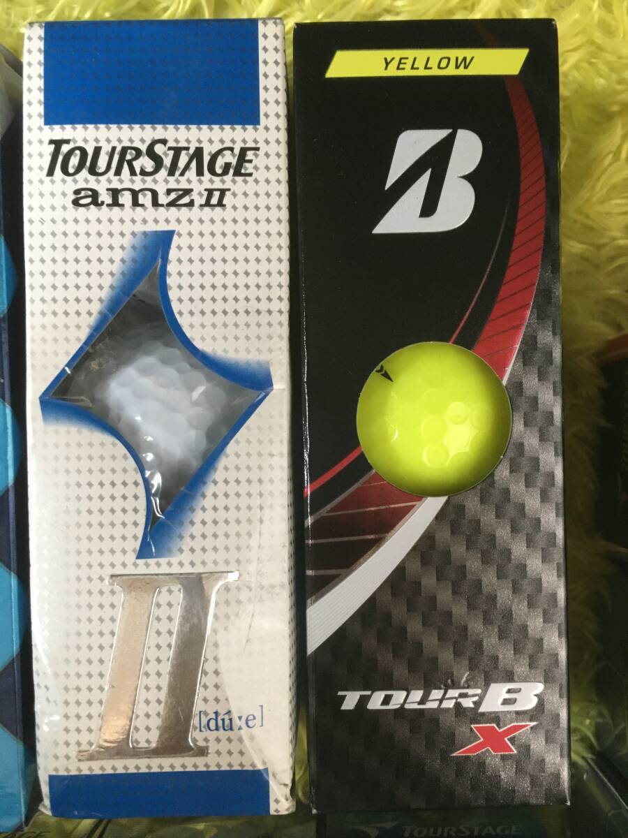 GB05【ゴルフ用品】ボール BRIDGESTONE・ブリジストン TOURSTAGE・ツアーステージ V10/UXDIA/TOURB X/arnz Ⅱ/X01s3 まとめ売り_画像5