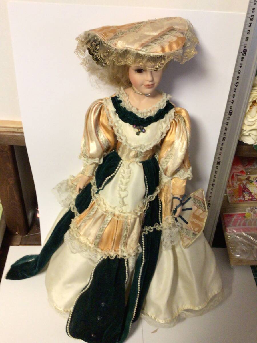 ビスクドール　フランス人形　60cm近い大きめの人形です。_画像5
