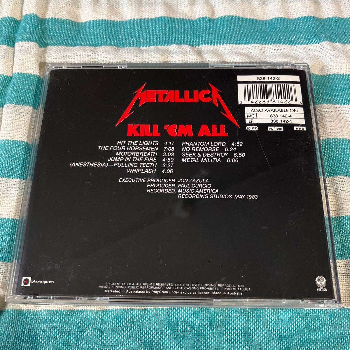 Metallica Kill 'en all CD 豪盤 メタリカ _画像2