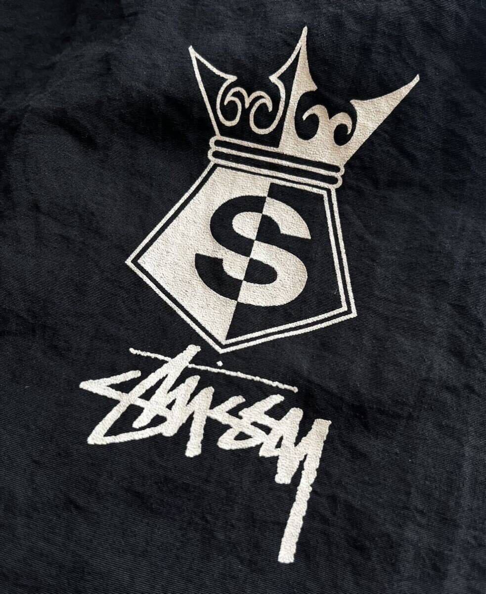 OLD STUSSY ナイロンジャケット　ステューシー　ナイロンパーカー　オールドステューシー ビンテージ クラウン　黒タグ　送料込み_画像4