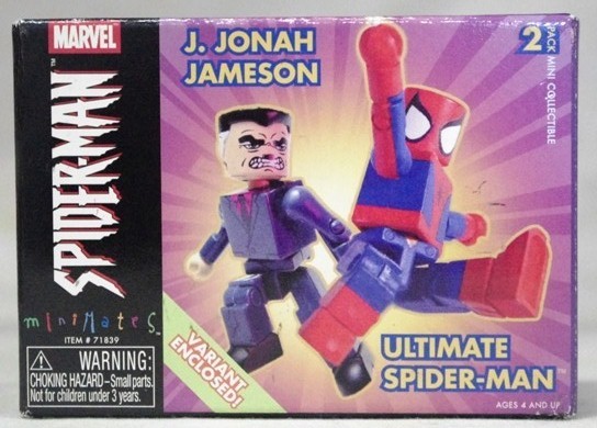 ★新品　MARVEL マーベル minimates ミニメイツ (J・ジョナ・ジェイムソン & アルティメット・スパイダーマン)　※KUBRICKではありません。_★新品、未開封！