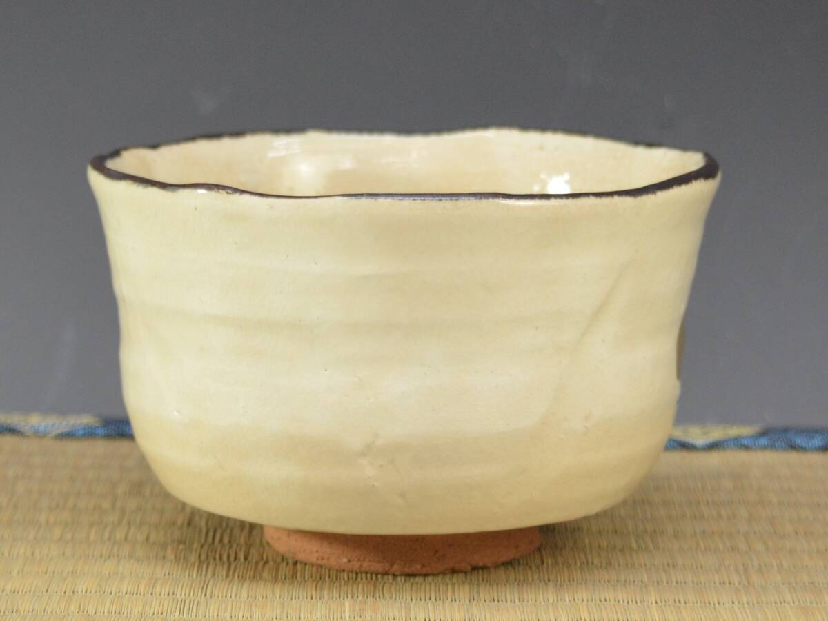 京焼　青山清作　乾山写松茶碗　共箱共布付　348g　送料無料