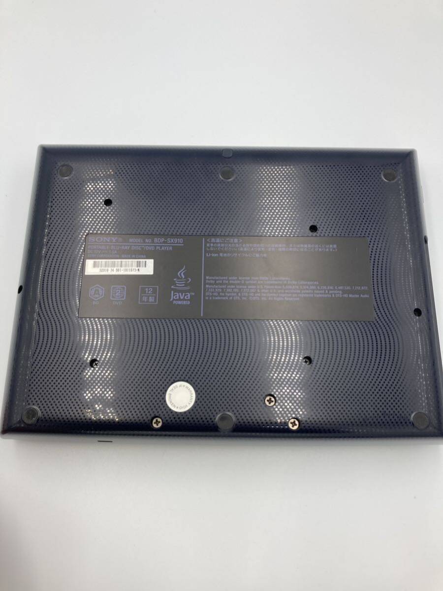 ソニー 9V型 ポータブルブルーレイ/DVDプレーヤー BDP SX910 リモコン カーアダプター付属 　_画像8