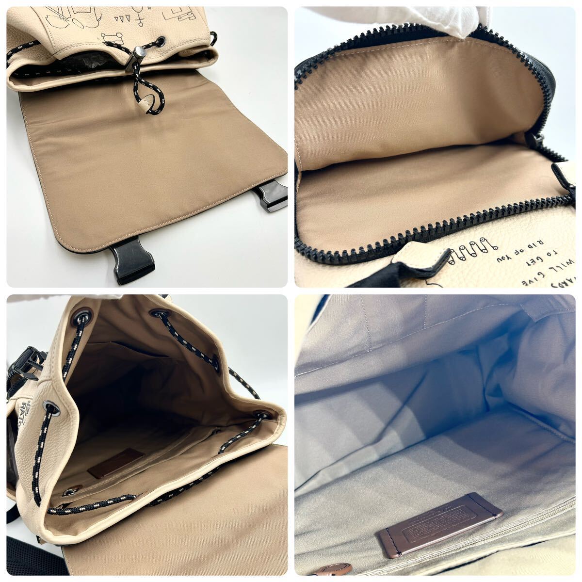 幻の一品○新品同様○COACH コーチ○バスキア コラボ○カーフ 幻の一品○新品同様○COACH コーチ○バスキア コラボ○カーフ