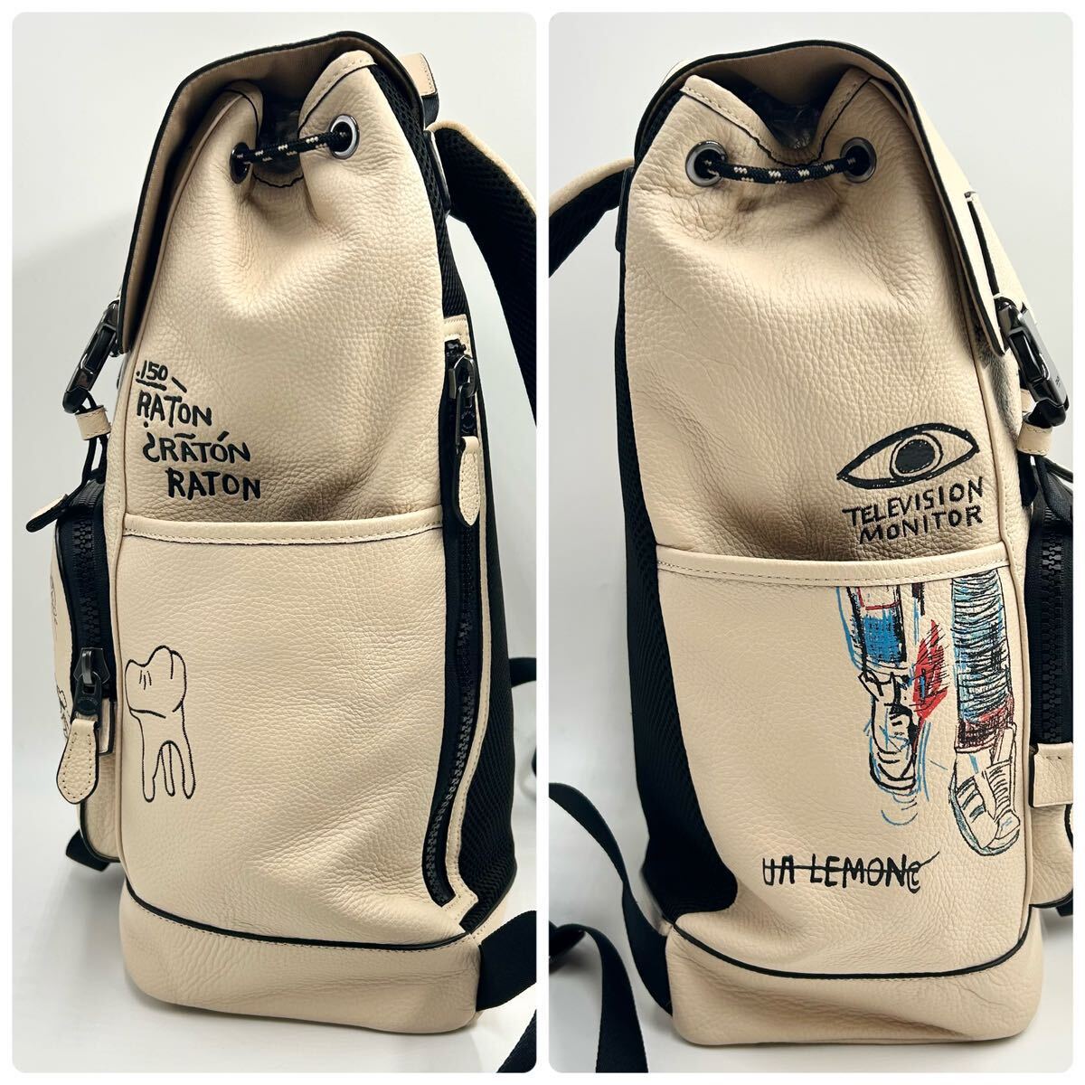 幻の一品○新品同様○COACH コーチ○バスキア コラボ○カーフ 幻の一品○新品同様○COACH コーチ○バスキア コラボ○カーフ