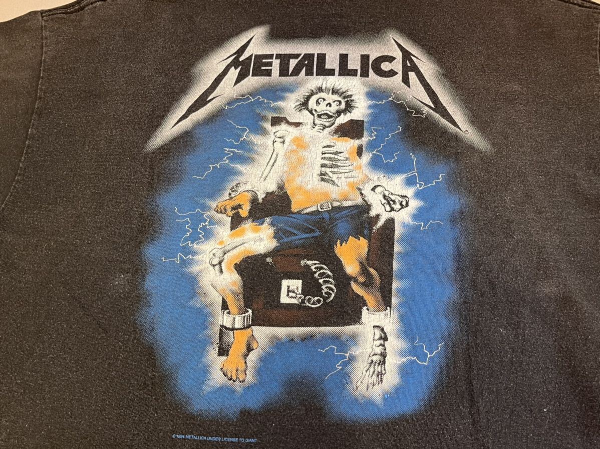 94年 メタリカ ビンテージ Tシャツ XL 黒 ライド ザ ライトニング メタル ロック ラップ ハードコア 当時物 METALLICA METAL ROCK RAP FOG_画像9