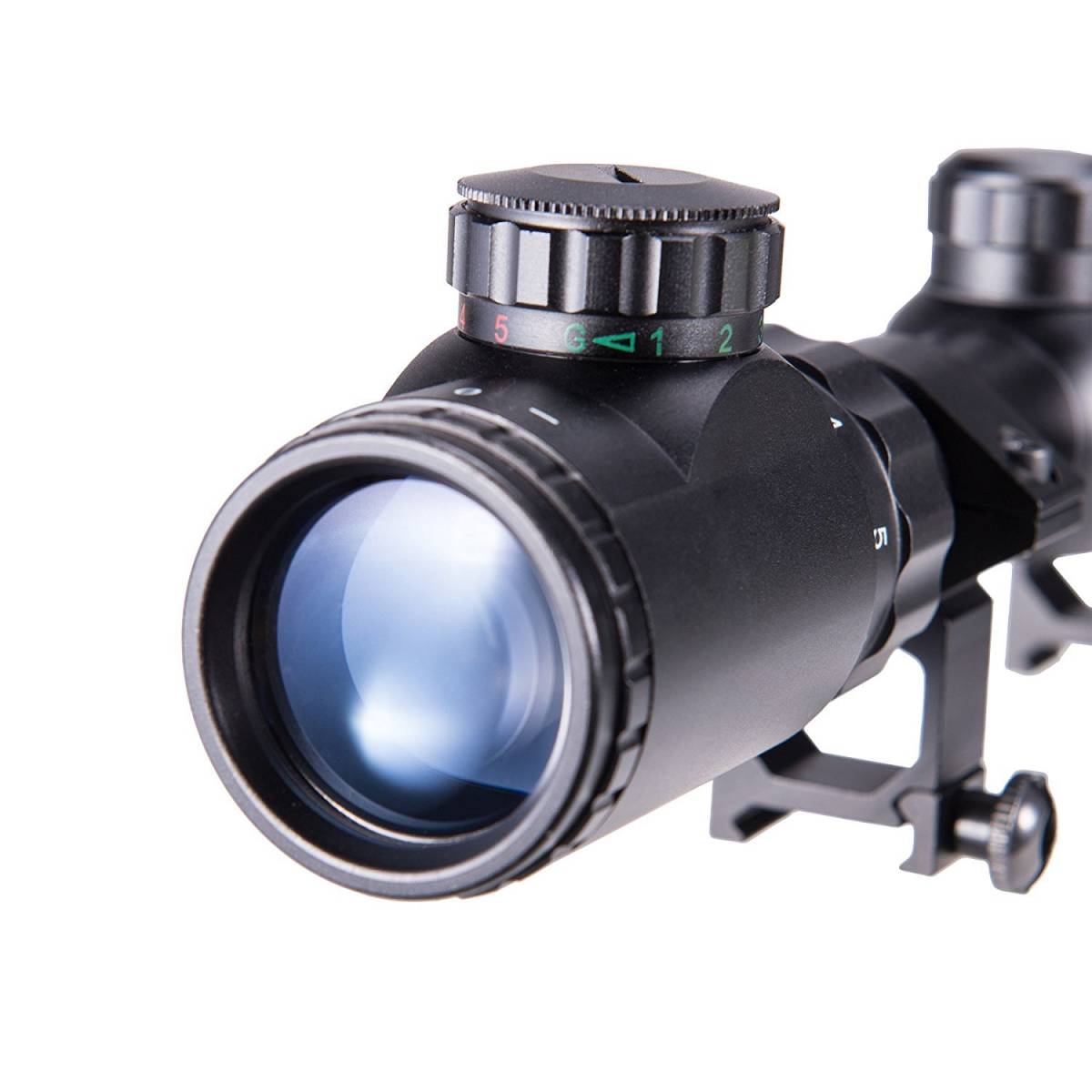 ライフルスコープ3-9×40E光度11段階輝度調整可能20mm レンズキャップ付き 20㎜マウントリング付き の画像8