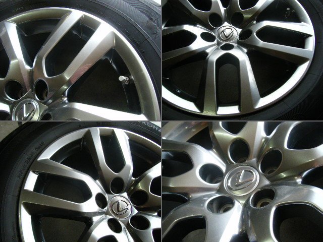 10系 レクサス NX 純正 アルミ 18×7.5J OFF35 PCD114.3-5H 225/60R18 YOKOHAMA BluEarth E51 E51A タイヤ 4本セット P3374_画像4