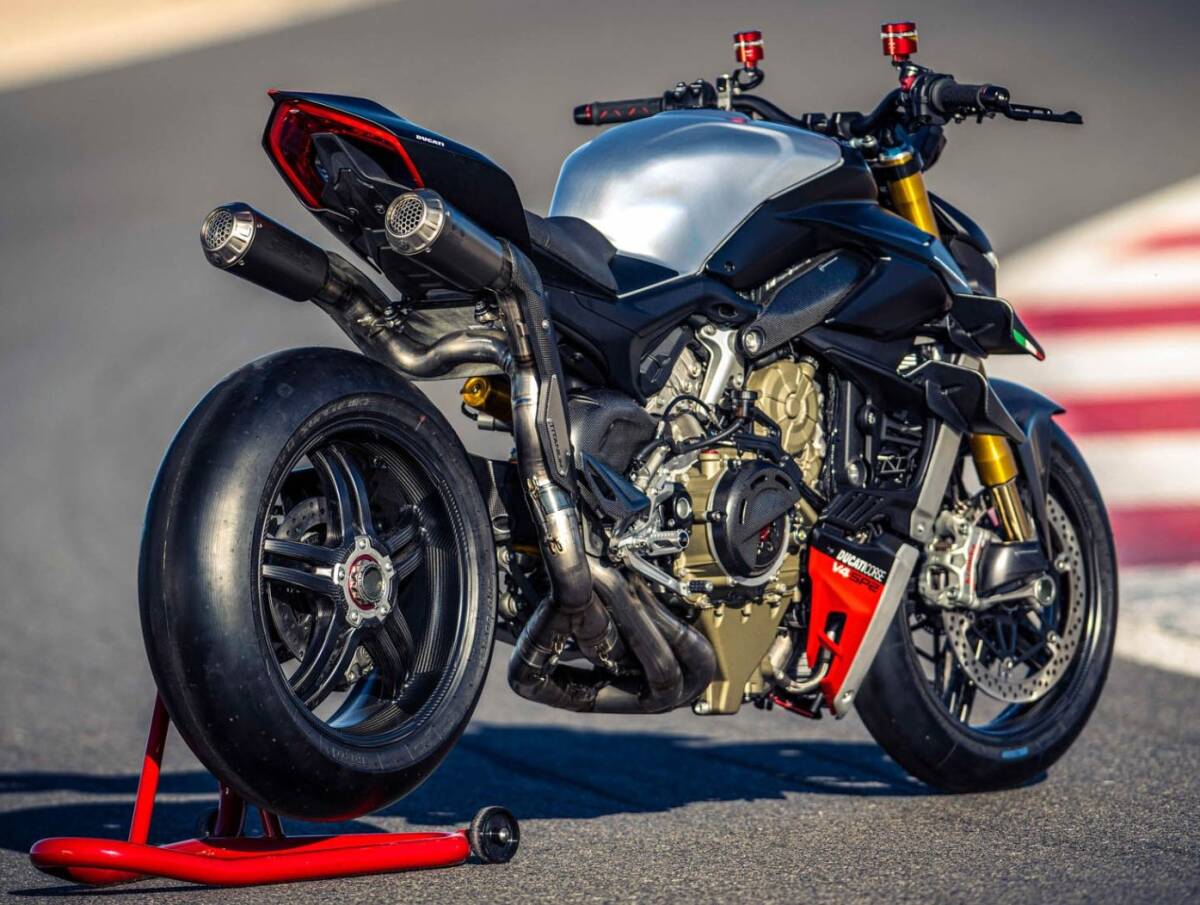 Ducati Streetfighter V4/S/SP/SP2 ユーロ５用 Akrapovic フルチタン レーシング エキゾースト システム フルセット_画像1