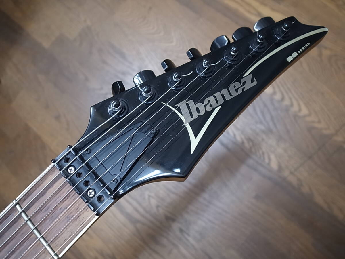 稀少モデル７弦エレキギターIbanez RG7320Zアイバニーズ黒ブラック_画像3