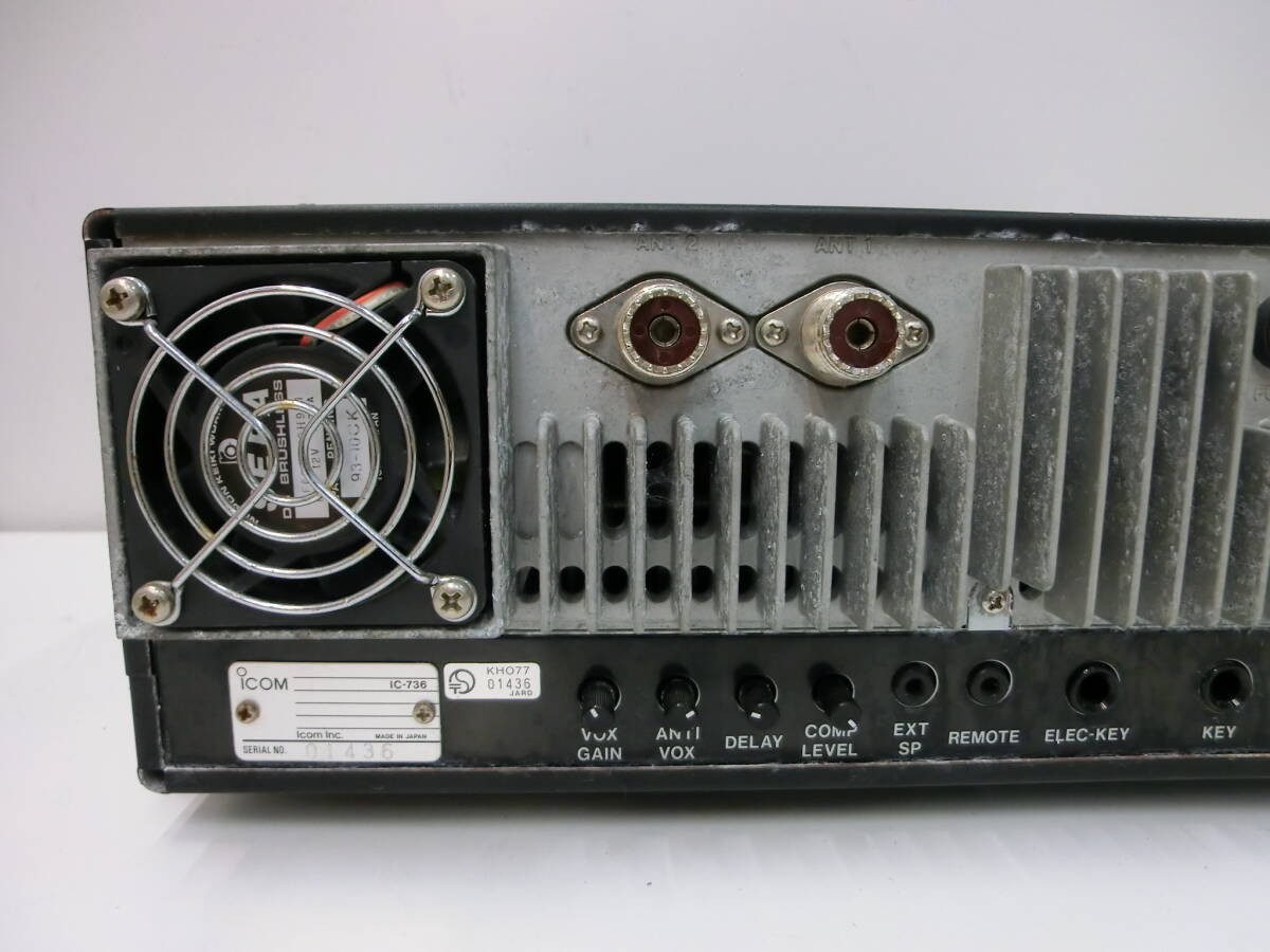 ハローCQ祭 アイコム HF トランシーバー 50MHz IC-736 無線機 アマチュア無線 通電作動未確認 趣味 ICOM TRANSCEIVERの画像7
