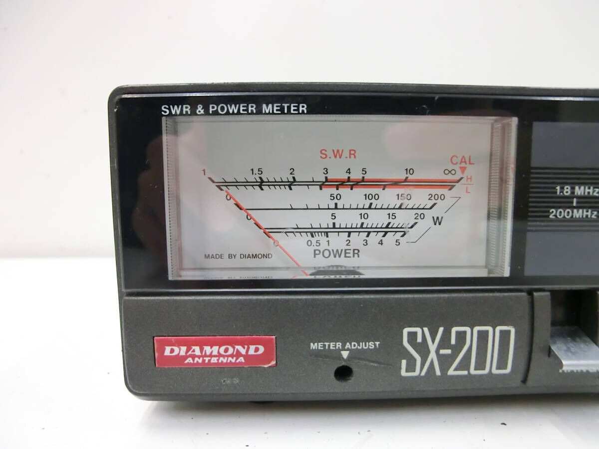 ハローCQ祭 ダイヤモンド パワーメーター SX-200 無線機 アマチュア無線 通電作動未確認 趣味 DIAMOND SWR&POWER METER ジャンク品の画像2