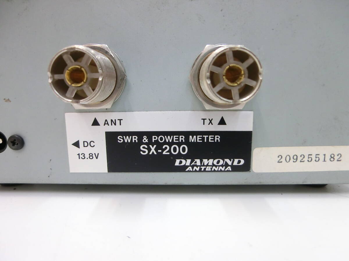 ハローCQ祭 ダイヤモンド パワーメーター SX-200 無線機 アマチュア無線 通電作動未確認 趣味 DIAMOND SWR&POWER METER ジャンク品の画像6