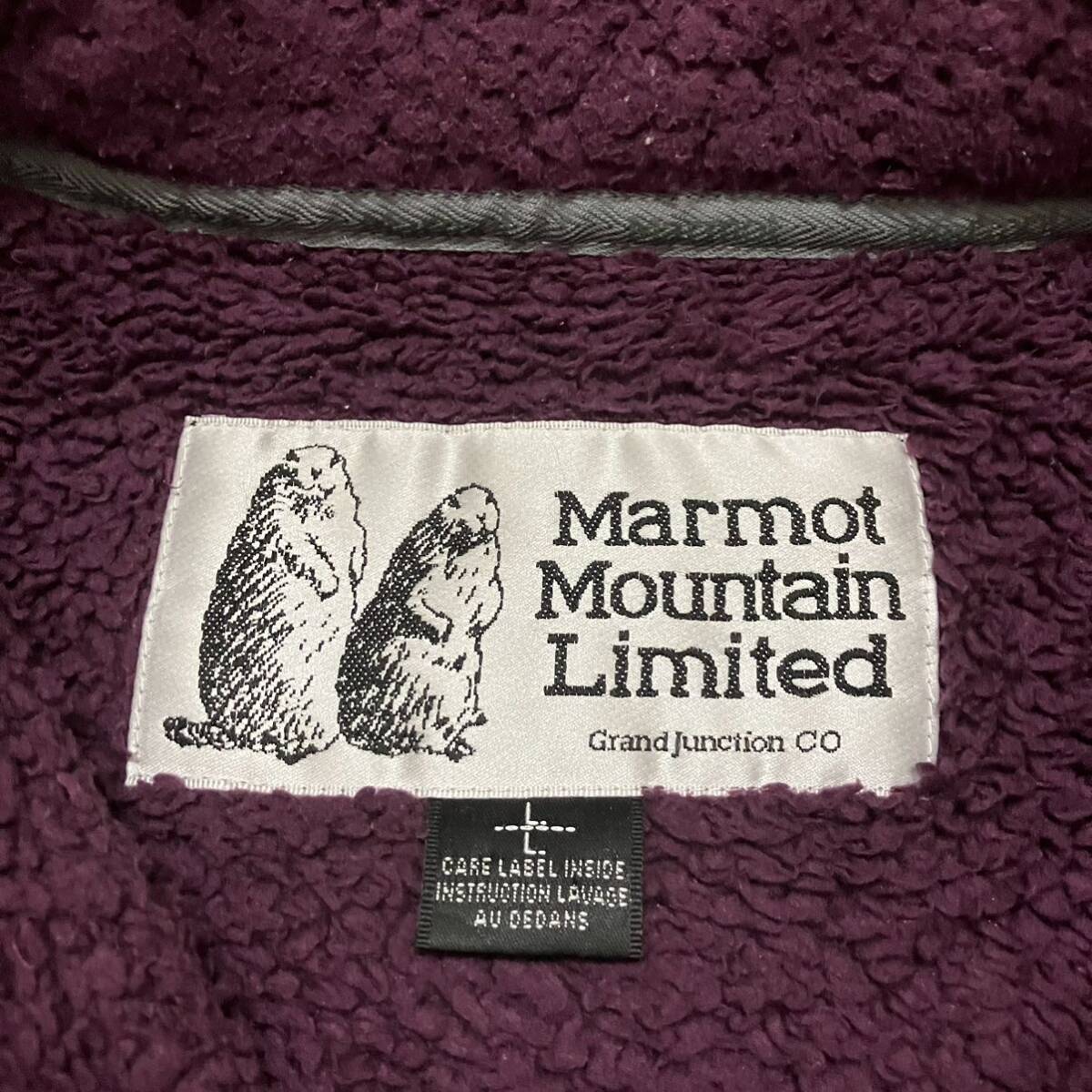 marmot mountain limited fleece jacket boa men's men\'s long sleeve purple purple .... outdoor large on Zip up 