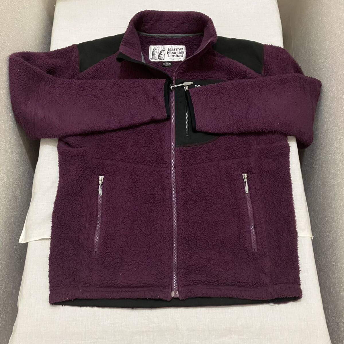 marmot mountain limited fleece jacket boa men's men\'s long sleeve purple purple .... outdoor large on Zip up 