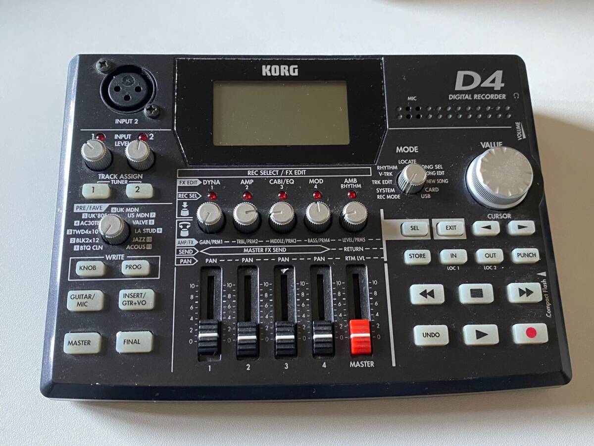 【中古】KORG　MTR　D4　マルチトラックレコーダー_画像2