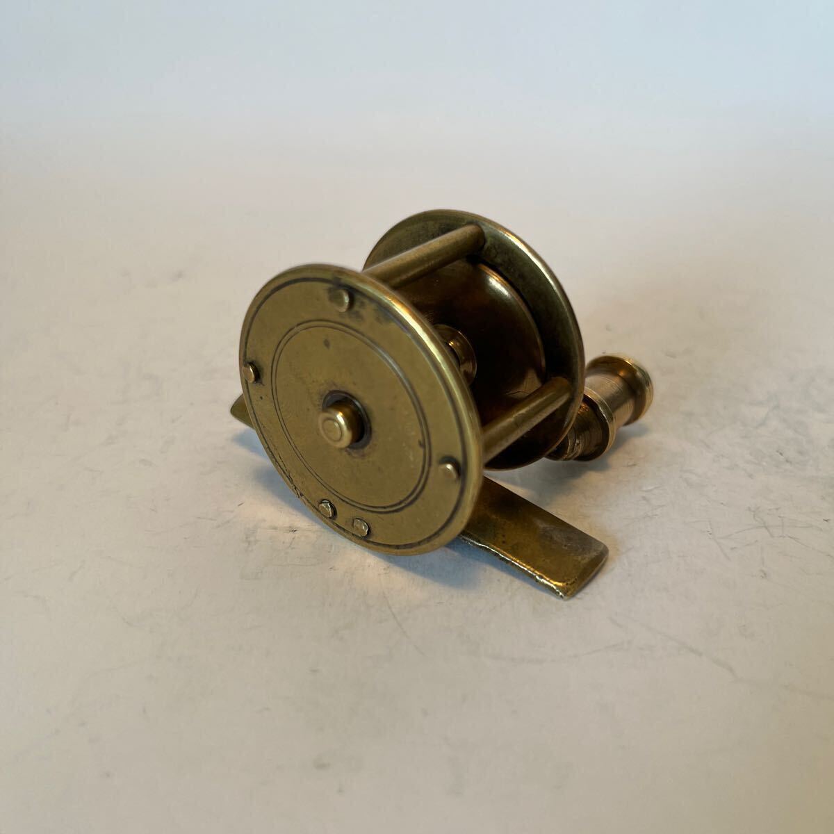 Antique Little Brass Reel 英国製_画像7