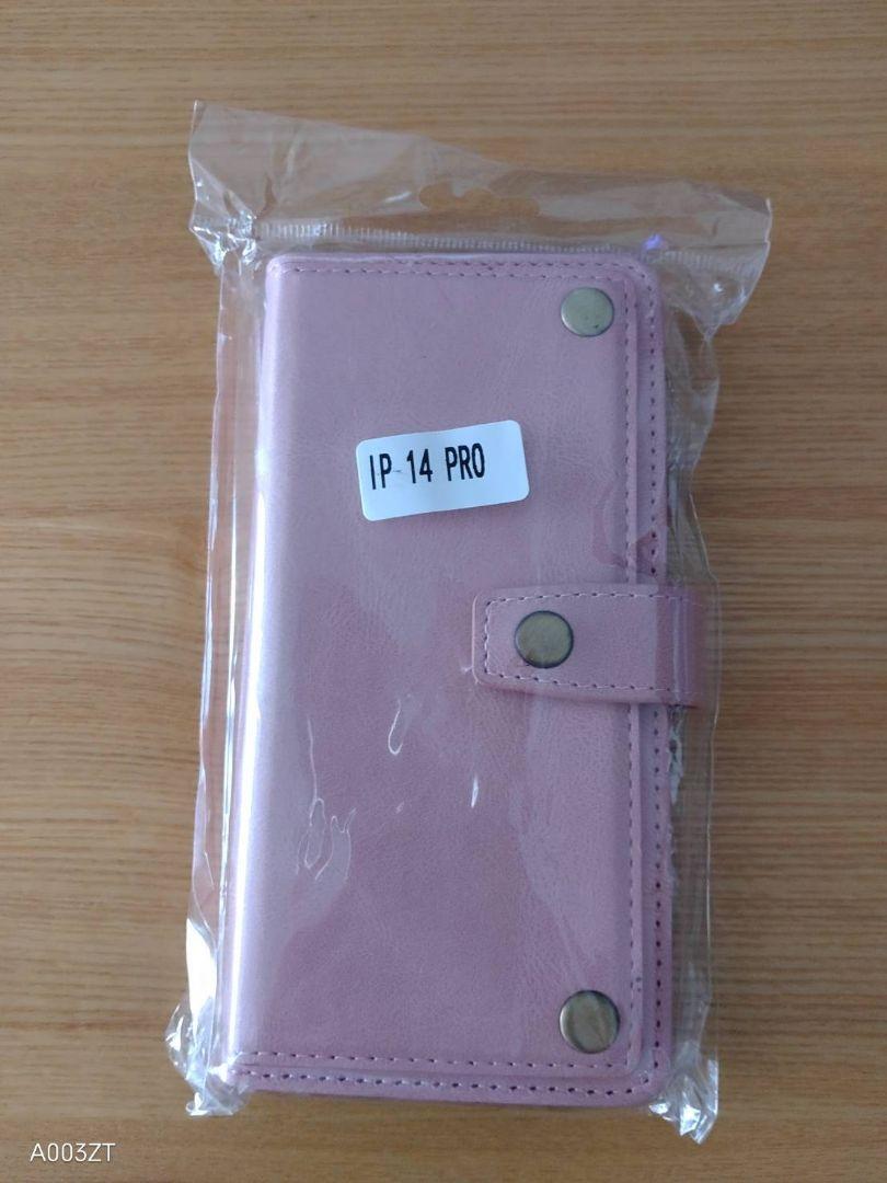 ☆人気☆iPhone 14Pro 手帳型ケース カバー ピンク ストラップ_画像5