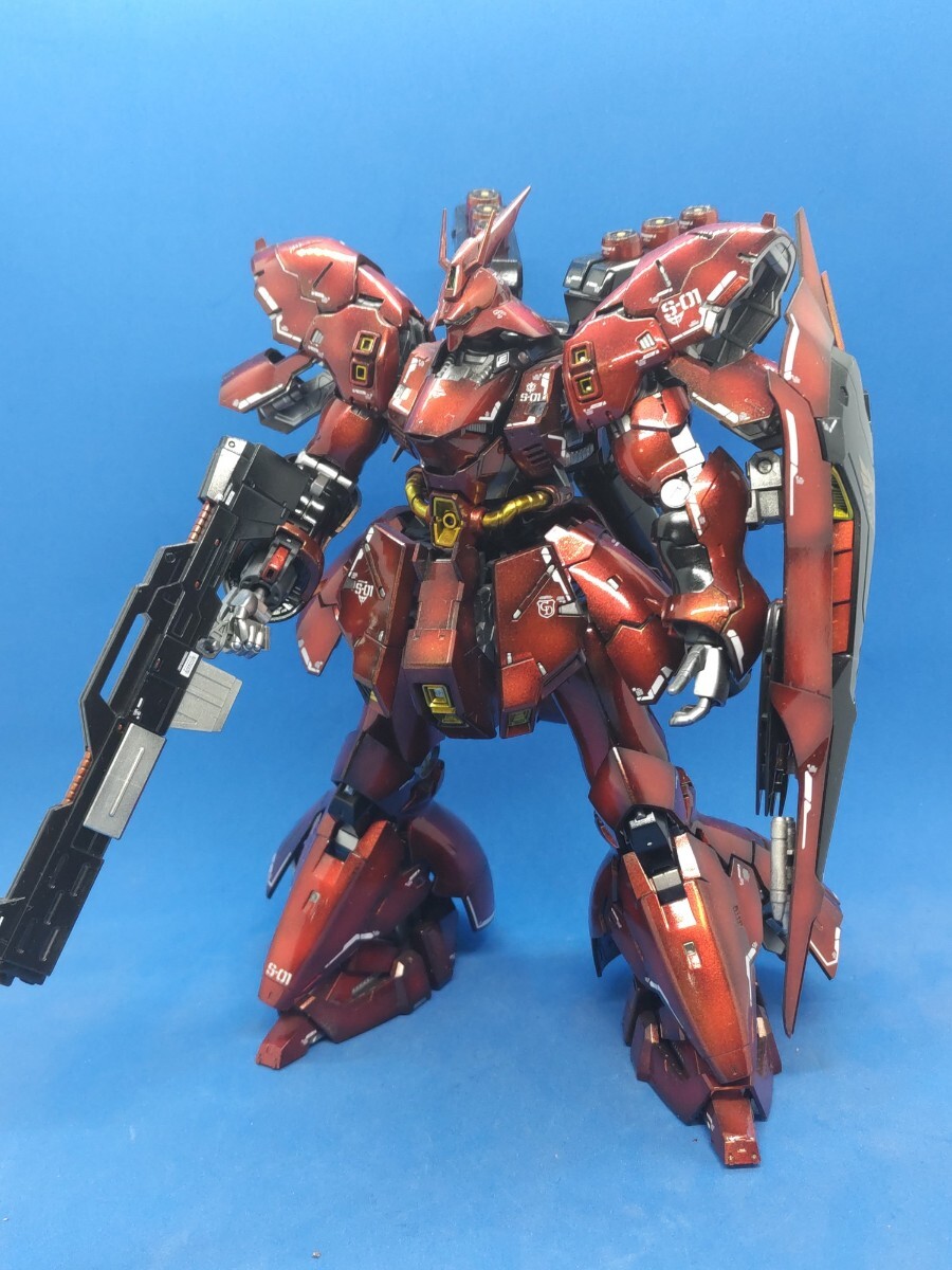 ＲＧ 1/144 サザビー　ガンプラ塗装済完成品　キャンディー塗装　機動戦士ガンダム　逆襲のシャア_画像1