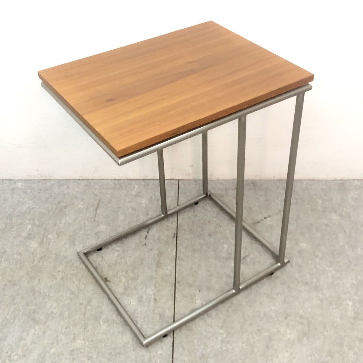□ イデアポート IDEA ETRO エトロサイドテーブル 木製 ステンレス サイドテーブル リビングテーブル ソファテーブル 机 □24031607_画像1