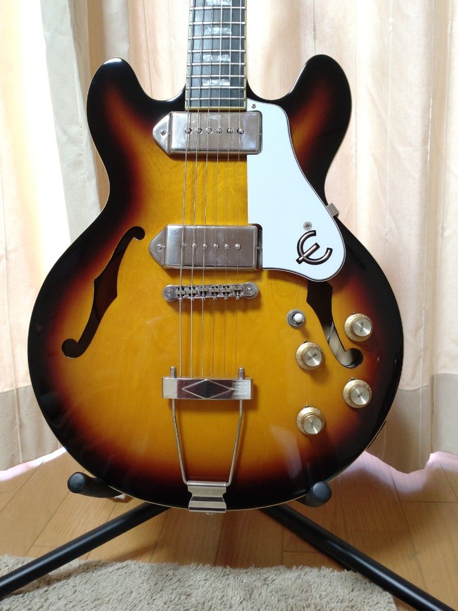 ★ Epiphone  Casino Coupe  (Lindy Fralin ビックアップ、Gotoh ペグ) 美品 ★