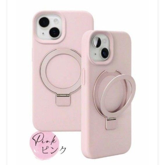 iPhone14Pro用 スマホケース　カバー　　 MagSafe対応　ピンク　USED