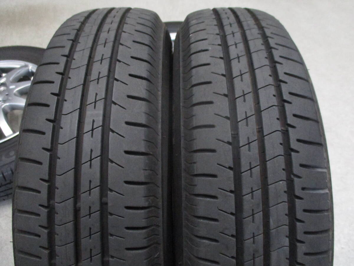 即決 2022年製造 ブリヂストン エコピア NH200C 145/80R13 ZACK Sport-9 社外13インチアルミホイール付 4本set_画像6