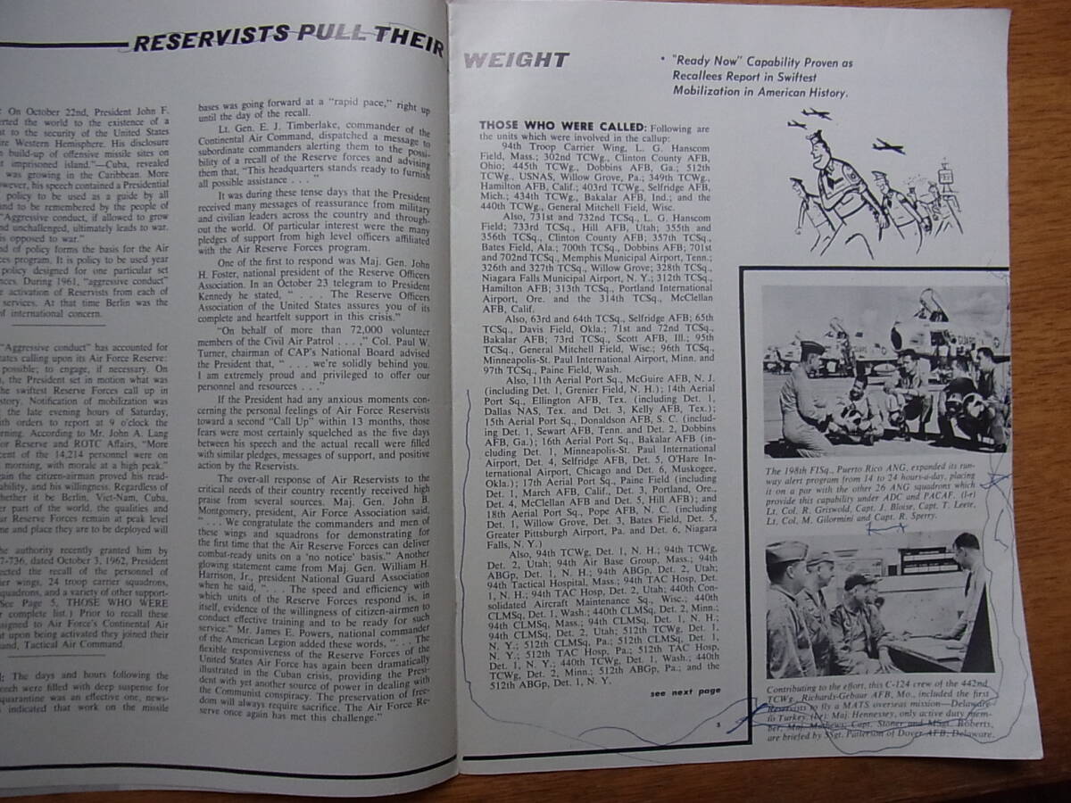 r1962年米空軍予備役の雑誌「the Air Reservist」12月号_画像2