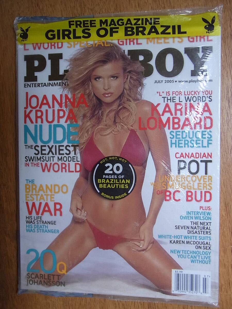 2005年アメリカの成人雑誌Playboy 7月号－付録付き未開封品_画像1
