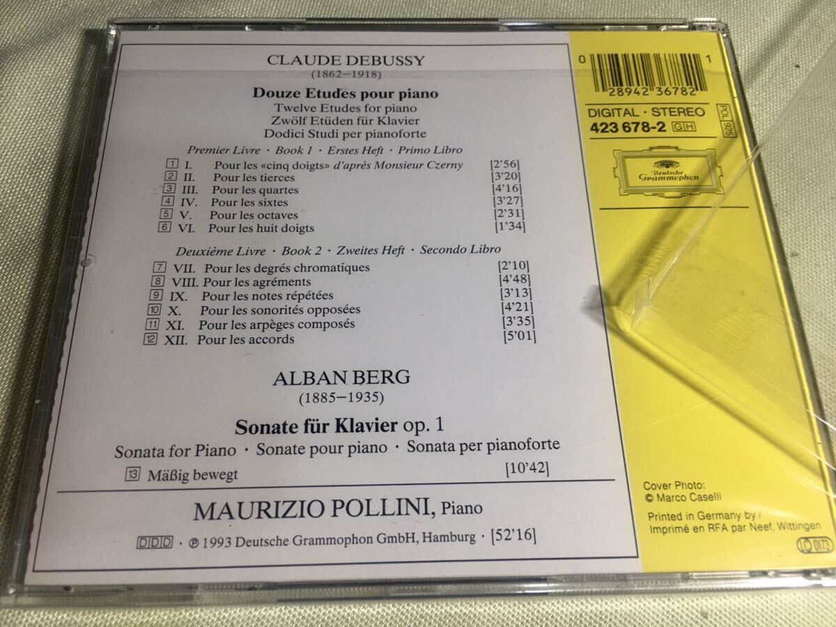 追悼ポリーニ 未使用 本人直筆サイン ドビュッシー 12の練習曲 ベルク ピアノソナタ作品1 Debussy Berg Maurizio Pollini autograph signed_画像4