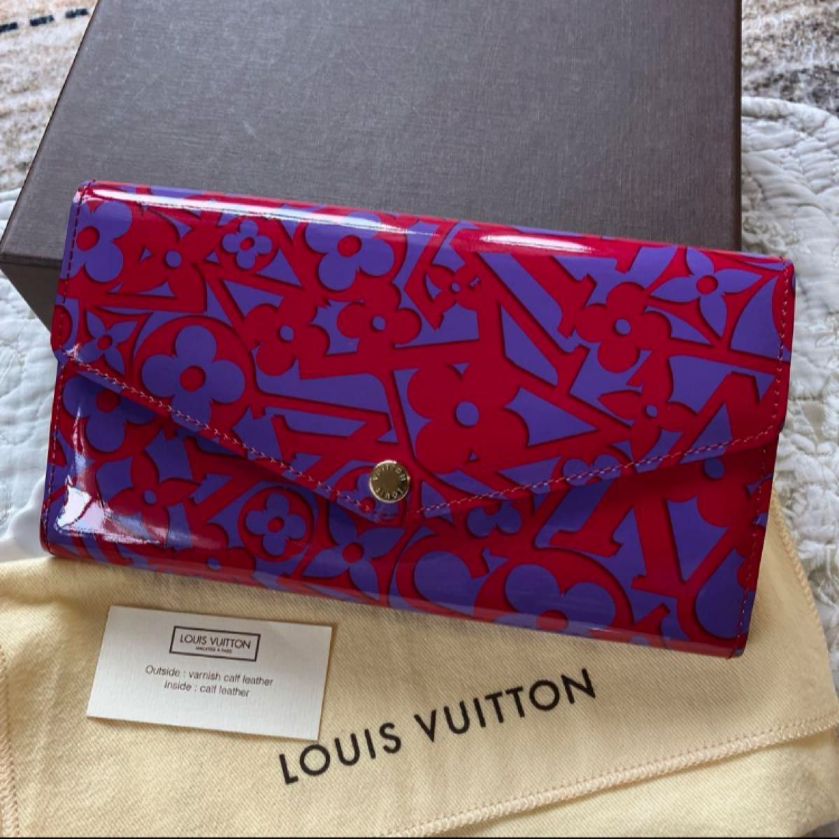 超美品LOUIS VUITTON ルイヴィトン ヴェルニスイート モノグラム長財布