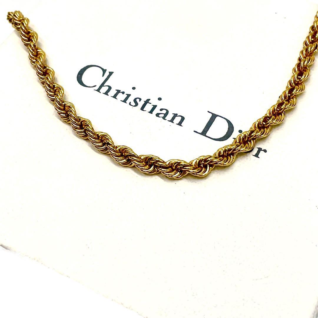 美品　Christian Dior ディオール　I1 ツイスト　ネックレス
