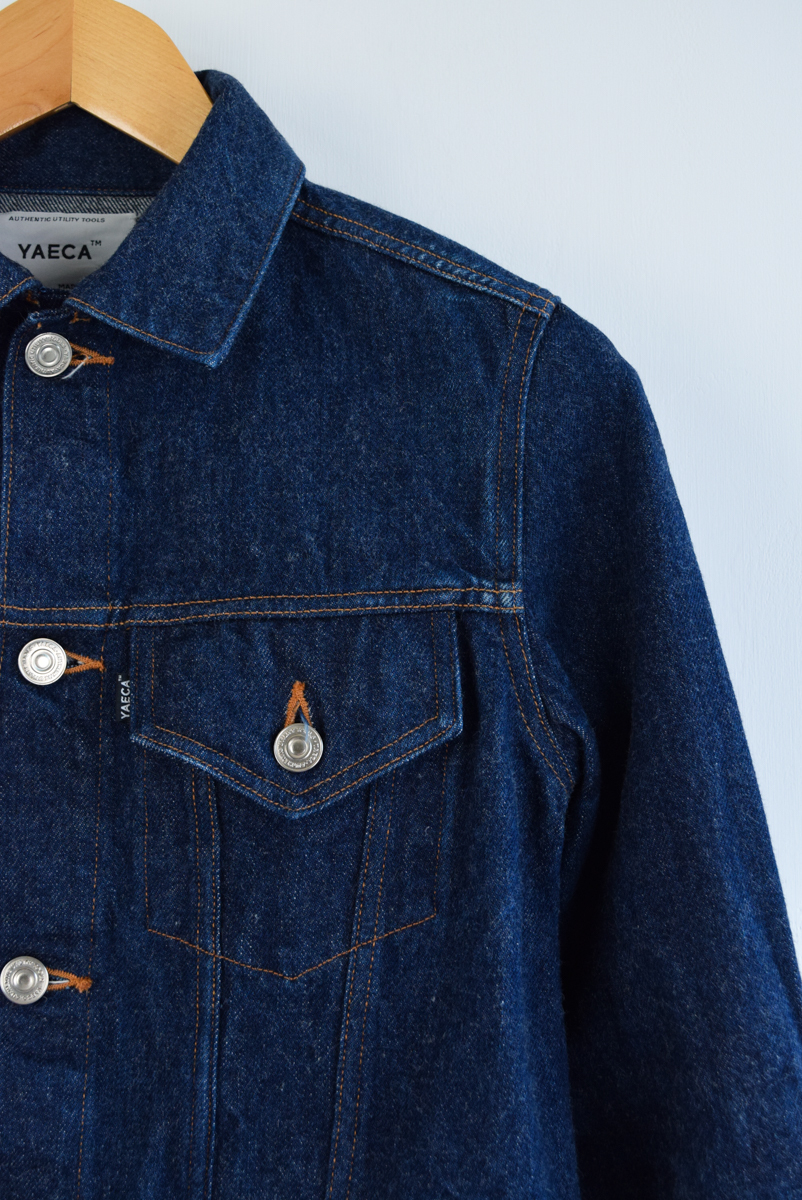 美品 YAECA ヤエカ 日本製 デニムジャケット 16-13WW DENIM 美品 YAECA ヤエカ 日本製 デニムジャケット 16-13WW DENIM