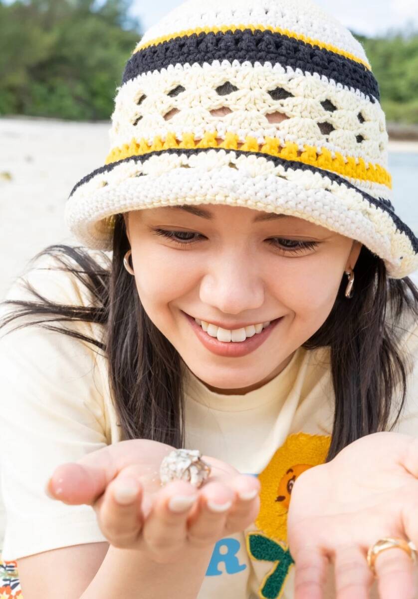 新品 GANNI ガニー 二階堂ふみ 着用 Cotton Crochet Bucket Hat オーガニックコットン クロシェ バケット ハット 帽子 管理番号M327Q53