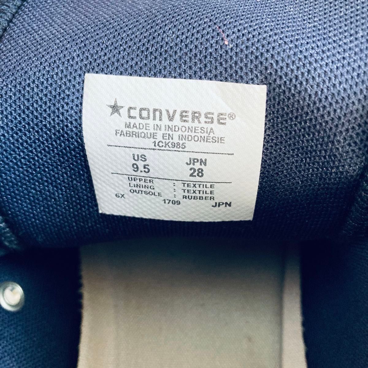 コンバース　ポーター　コラボスニーカー　ハイカット　デニム　28cm ネイビー CONVERSE ALL-STAR オールスター