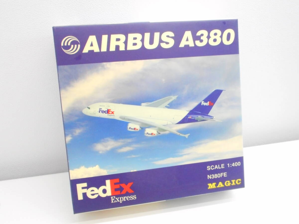 1282 模型祭 マジック エアバス A380 フェデックス MAGIC AIRBUS FedEx Express 1/400 N380FE_画像1