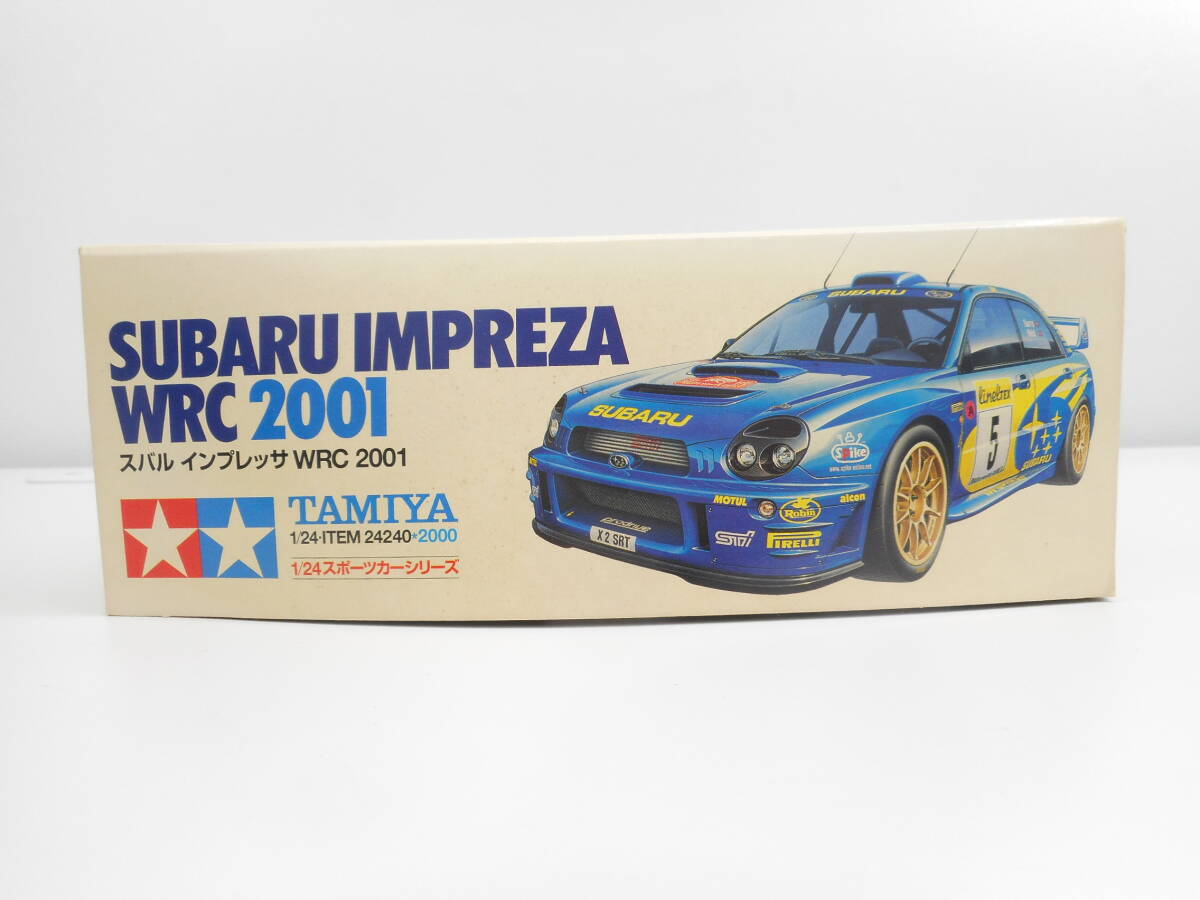 1318 模型祭 タミヤ スバル インプレッサ WRC 2001 1/24 24240 SUBARU IMPREZA 未組み立て 箱ダメージ有_画像2