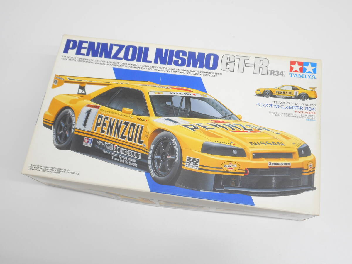 1402 模型祭 タミヤ ペンズオイル ニスモ GT-R R34 1/24 TAMIYA PENNZOIL NISMO 24216 未組み立て品 箱ダメージ有_商品説明の下に追加画像あり