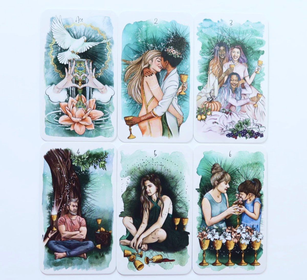 【新品未使用】アンフォールディングタロットカード　水彩画の美麗なイラストカード