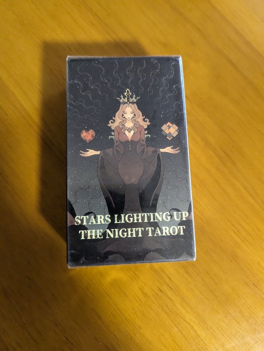 【新品未使用】夜空に星の光が輝くタロットカード　美麗なアニメみたいなデザイン