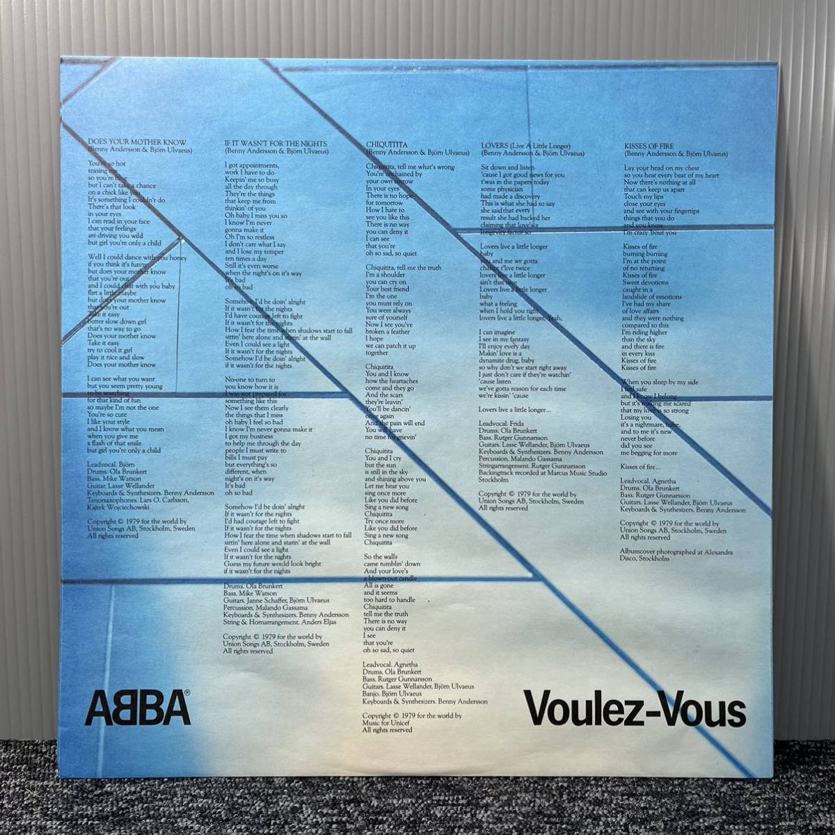 美盤 LP 帯付き アバ ABBA ヴーレ・ヴー Voulez - Vous 状態良好 DSP-5110 _画像3