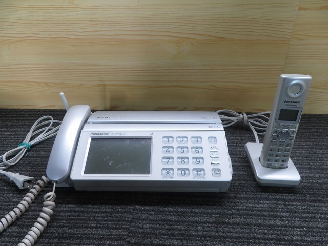 K*Panasonic personal fax KX-PW820DL landline telephone cordless handset attaching operation OK