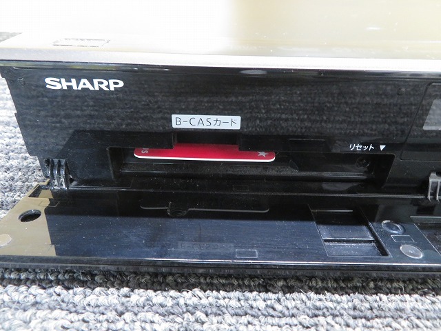 K☆SHARP　ブルーレイディスクレコーダー　BD‐SS80　B・CAS付き　15年製　動作OK_画像2